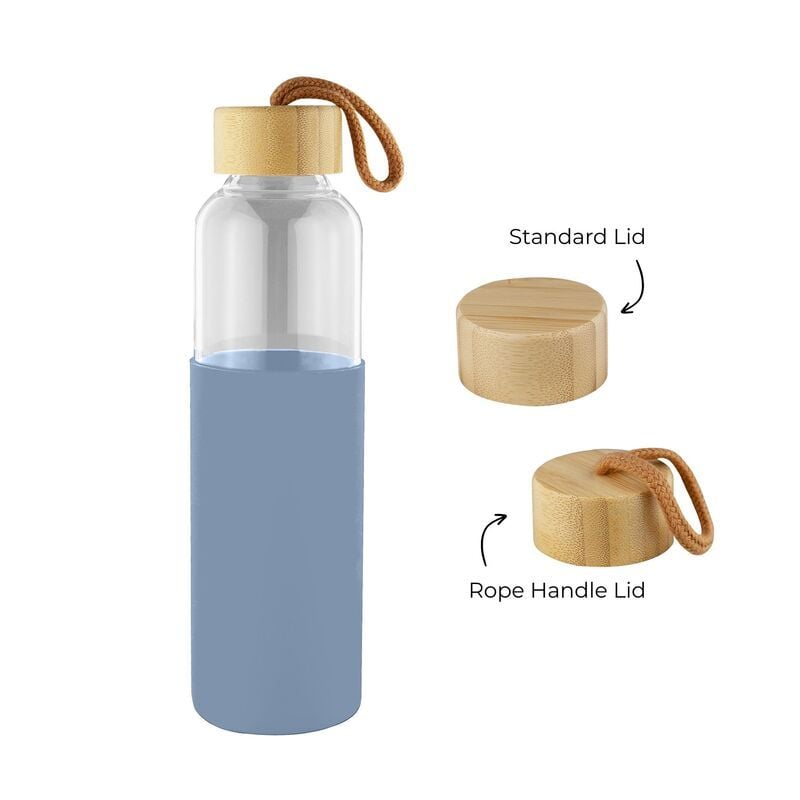 Honya Glass Drink Bottle with Sleeve